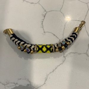 J crew jewelled bracelet with beading